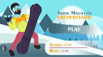 Prancha de Snowboard na Montanha da Neve